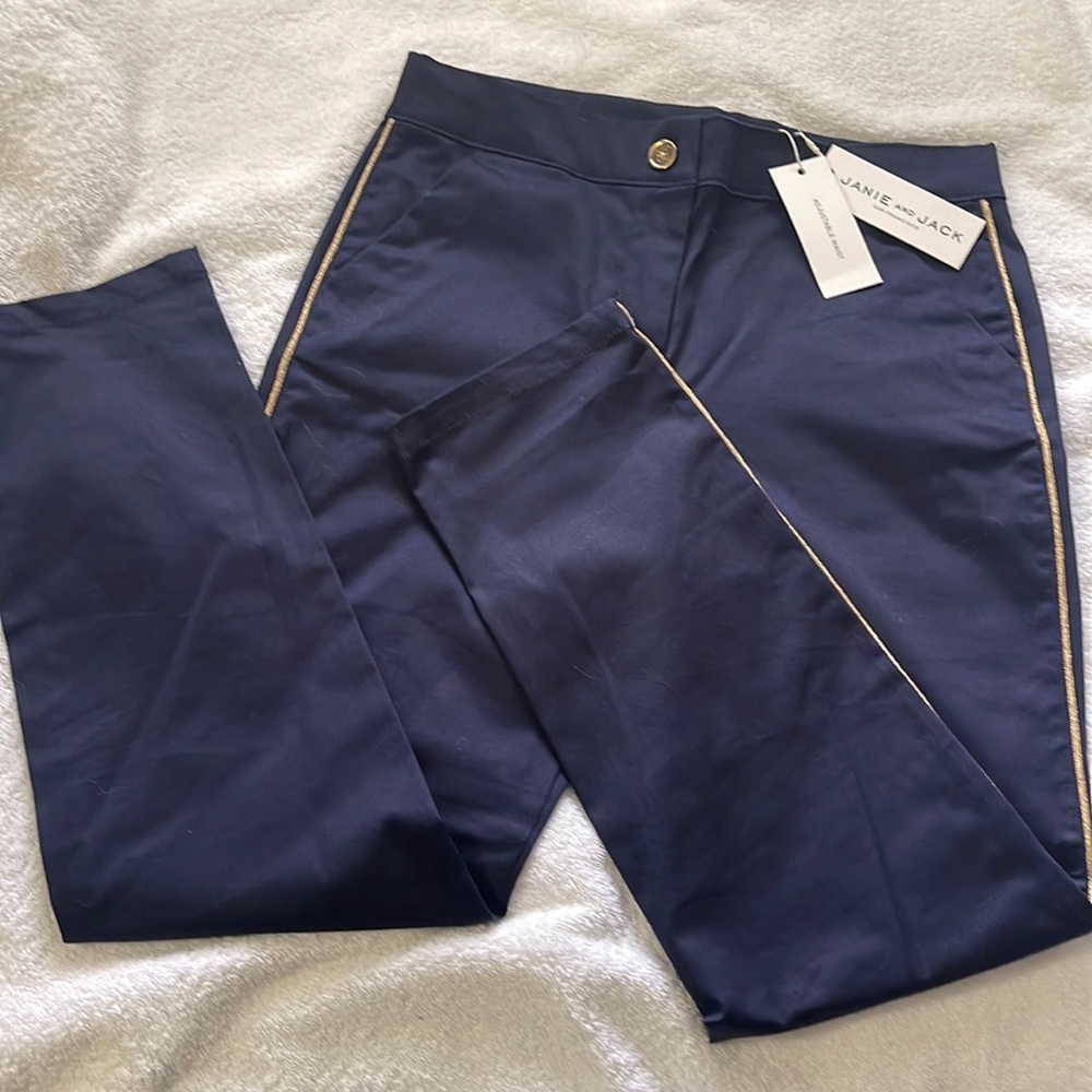 NWT Janie and Jack navy pants